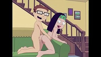 Çizgi Film Pornosu: Steve, Amerikan Babasında Hayley Ile Kirli Ve Pislik Içinde