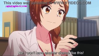 Yakalandı! Genç Öğrenci Ve Büyük Memeli Öğretmeni Sertleşiyor - Hentai